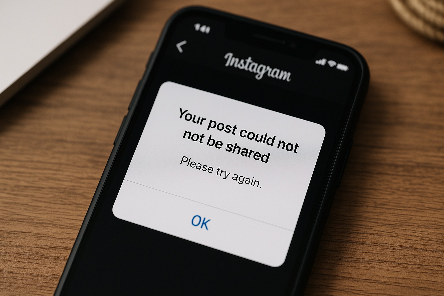 your post could not be shared instagram