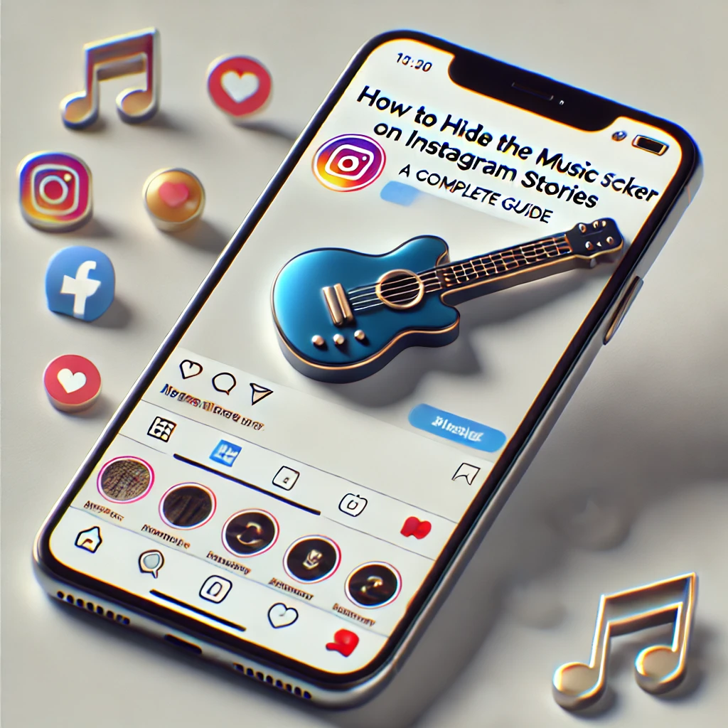 hide music sticker on instagram story