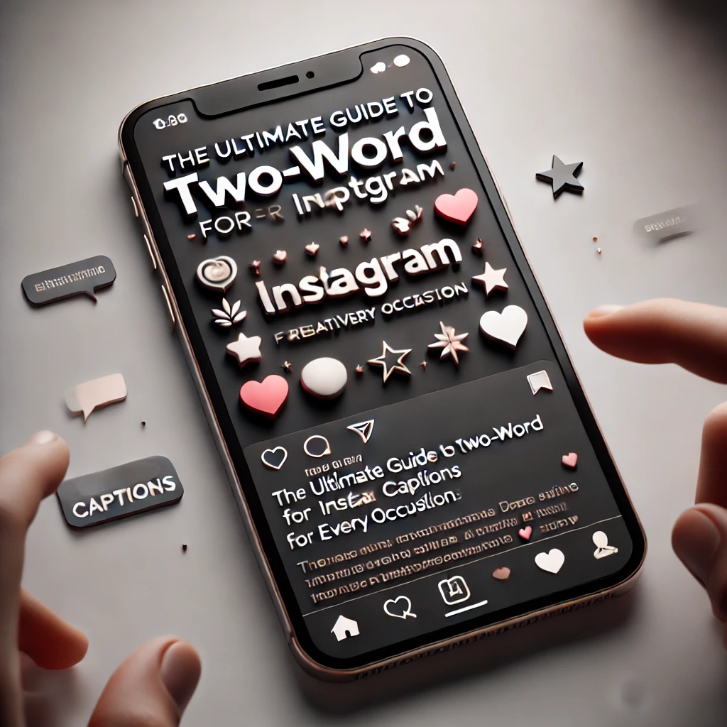 two word captions for instagram